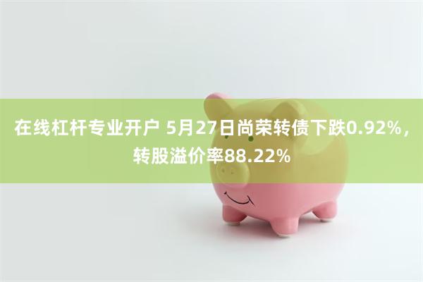 在线杠杆专业开户 5月27日尚荣转债下跌0.92%，转股溢价率88.22%